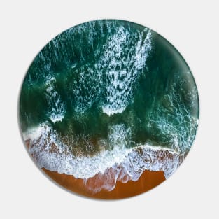 Green ocean waves Pin