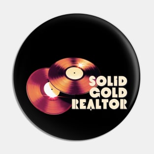 Solid Gold Realtor Pin