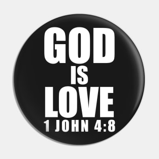 1 John 4-8 God Is Love Bible Verse Pin