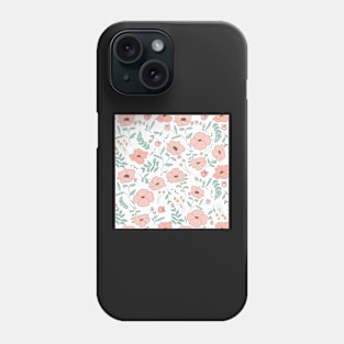 Elegant seamless pattern with flowers Phone Case