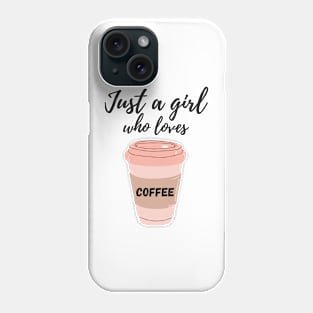 Girl Loving Coffee Phone Case