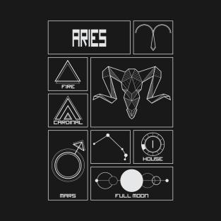 Aries Profile - Astrology Signs T-Shirt