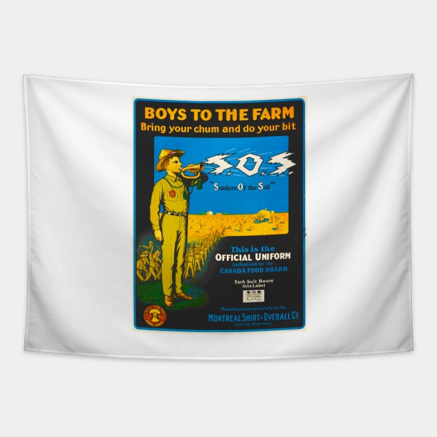 Boys To The Farm Tapestry by pocketlama