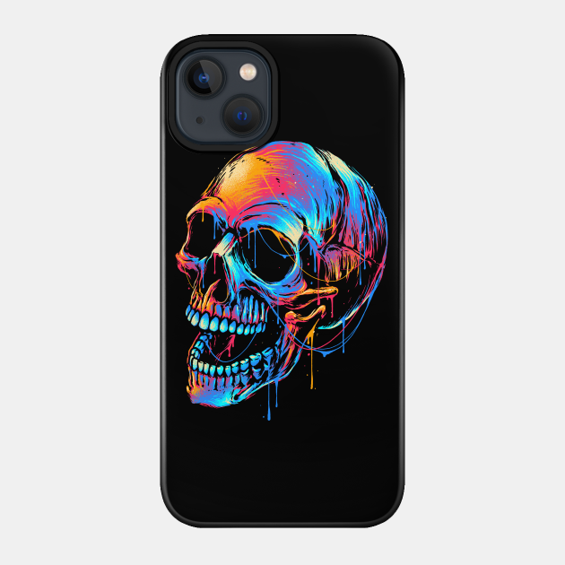Colorful Skull - Skull - Phone Case