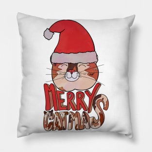 Merry Catmas 2 Pillow