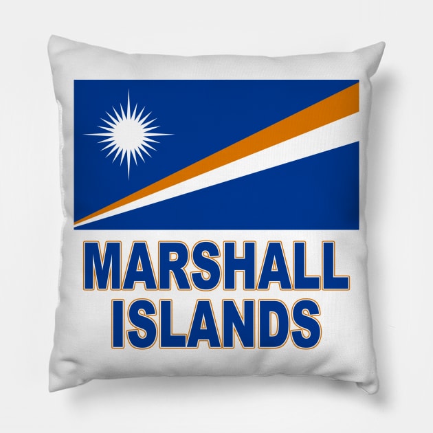 The Pride of the Marshall Islands - National Flag Design Pillow by Naves