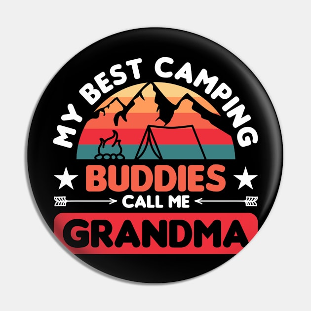 Camper Outdoor Tent My Best Camping Buddies Call Me Grandma Pin by Caskara