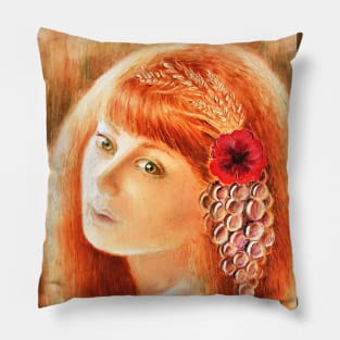 Portrait of Demeter Pillow