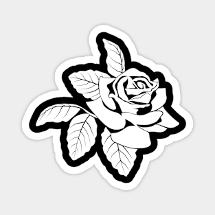 White Rose Magnet