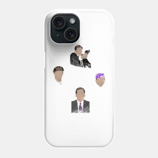 the office michael scott multiple characters Phone Case