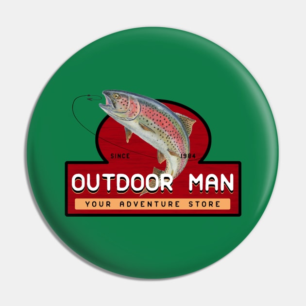 Outdoor Man Pin by fandemonium