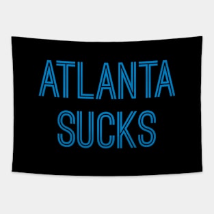 Atlanta Sucks - Black/Carolina Blue (Carolina) Tapestry