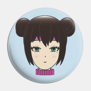 ANIME DRAWINGS DARK HAIR GIRL RED HEAD GREEN EYES DESIGN Pin