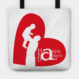 Happy Father Day with Hearth Dad And Son Tote