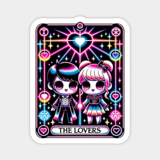 The Lovers Tarot Card Kawaii Cute Pastel Goth Magnet