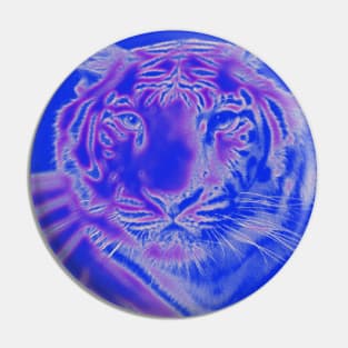 White Tiger from India - Purple colour Pin