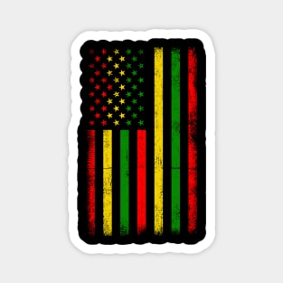 Black History Flag, American Flag Magnet