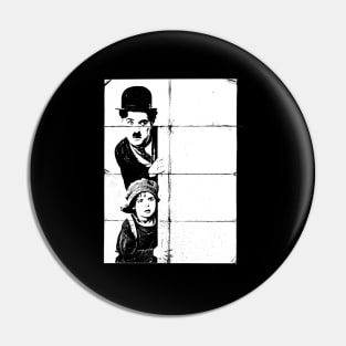 Charlie Chaplin And The Kid Pin