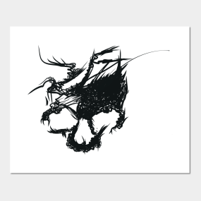 Skull Artwork Posters And Art Prints Teepublic