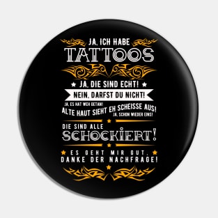 Tattoo Saying In German Word - v4 Pin