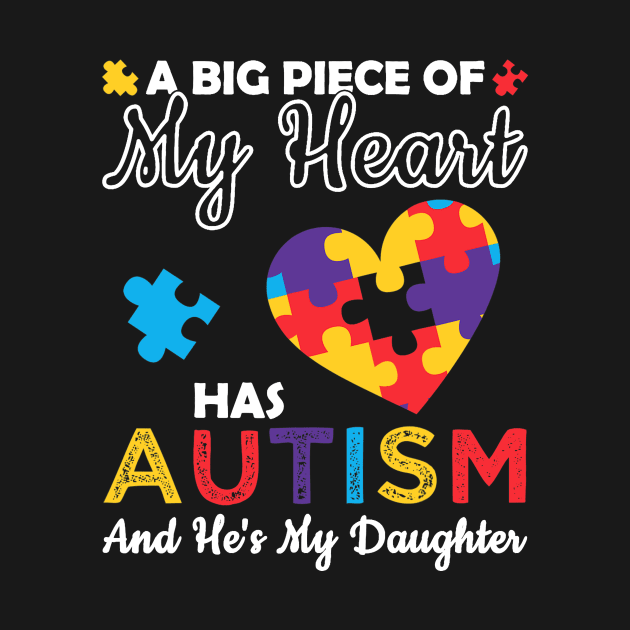 A Big Piece Of My Heart Has Autism and He's My Daughter by Lorelaimorris