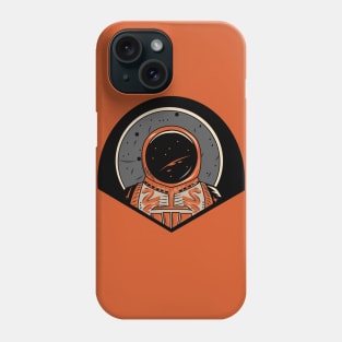 Footsteps on the moon |  Funky Astronaut Spacesuit Space shuttle Phone Case