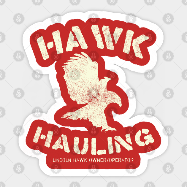 Hawk Hauling Distressed From Over The Top Sylvester Stallone Pegatina Teepublic Mx