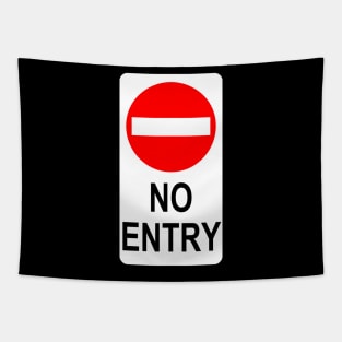 No Entry Sign Tapestry