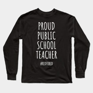 Vintage Proud Public School Teacher Red For Ed T-Shirt Vintage Proud Public School Teacher Red For Ed T-Shirt