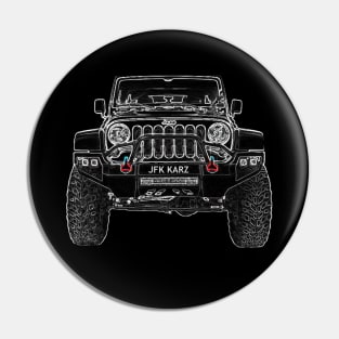 Rubicon Jeep 4x4 Front View Pin