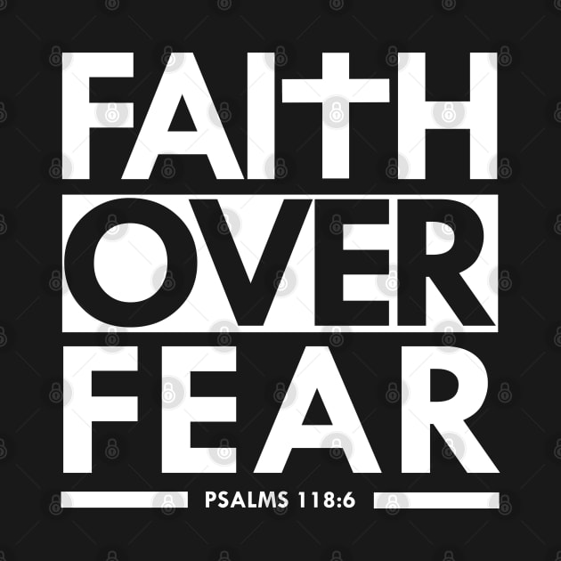 Faith Over Fear Bible Scripture Verse Christian by sacredoriginals