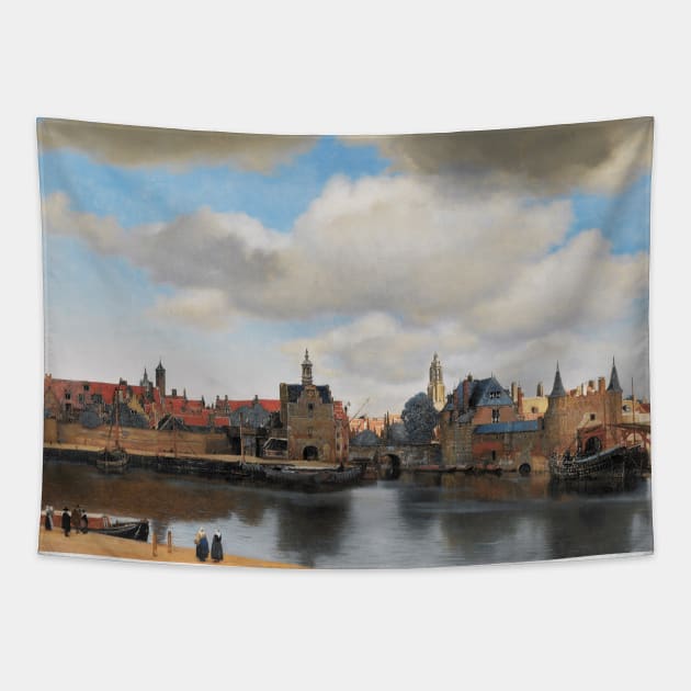 View on Delft by Jan Vermeer Tapestry by Classic Art Stall