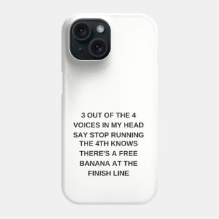 Funny Running Design for Runners and Running Races Phone Case