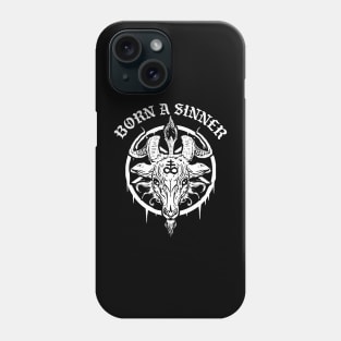 Born A Sinner Baphomet Phone Case