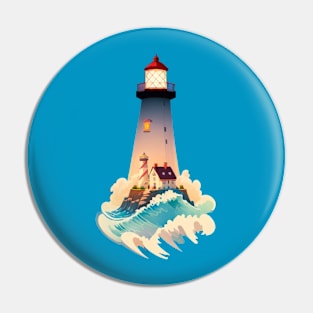 Lighthouse In A Lighthouse Pin