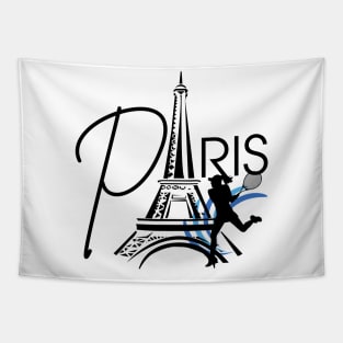 Paris summer games tennis Tapestry