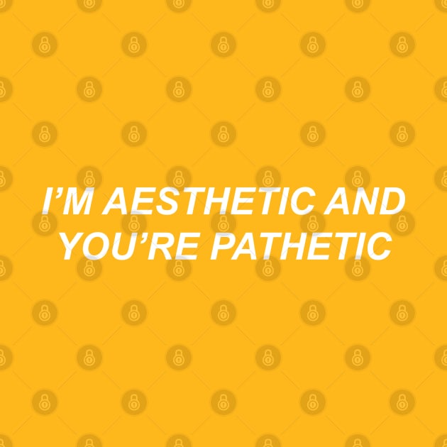 I'm aesthetic and you're pathetic by koolpingu