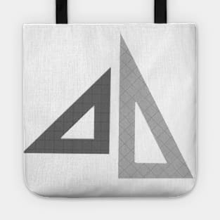 Set Squares - BW - Full Size Image Tote