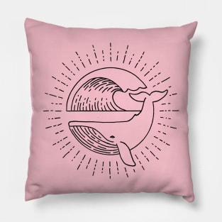 Whale Burst Pillow