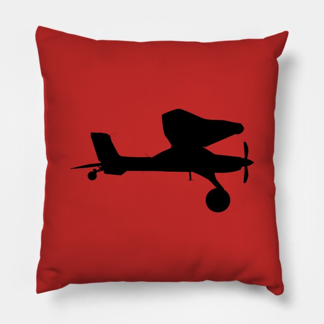 DRACO Turbine PZL-104 Wilga - One-of-a-kind Turboprop STOL Bush Plane Pillow by Vidision Avgeek