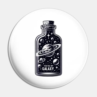 Galaxy in a Bottle Pin