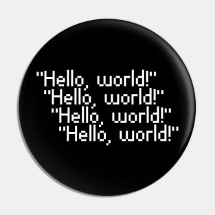 hello, world! funny coding programmers design Pin