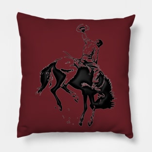 Western Era - Cowboy on Horseback 12 Pillow