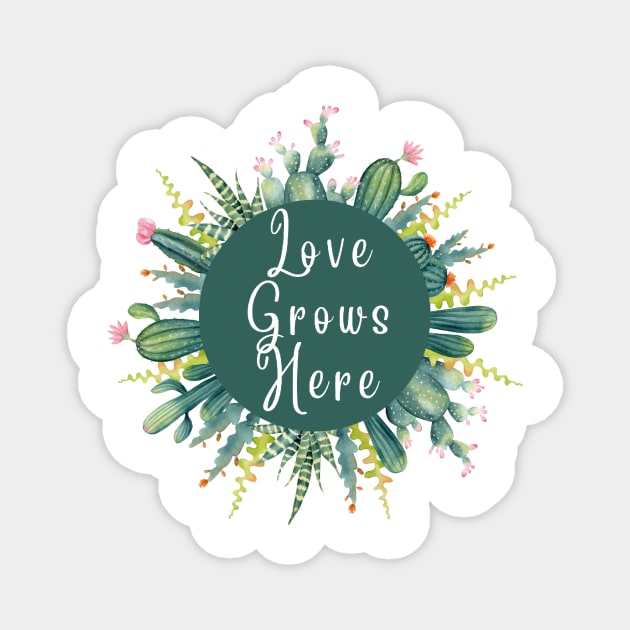 Love grows here Magnet by emma2023