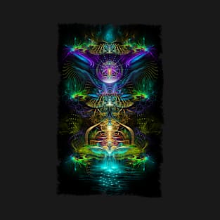 Neon1 Visionary fractal art T-Shirt