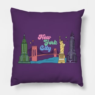 New York City Skyline Pillow