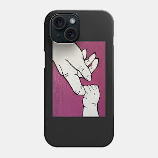 Baby Grabbing Finger Minimalist Art Phone Case