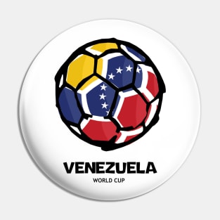 Venezuela Football Country Flag Pin