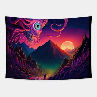 Huge one-eyed monster in the sky - Mind Blowing Moment #1 Tapestry