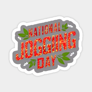 National jogging day Magnet